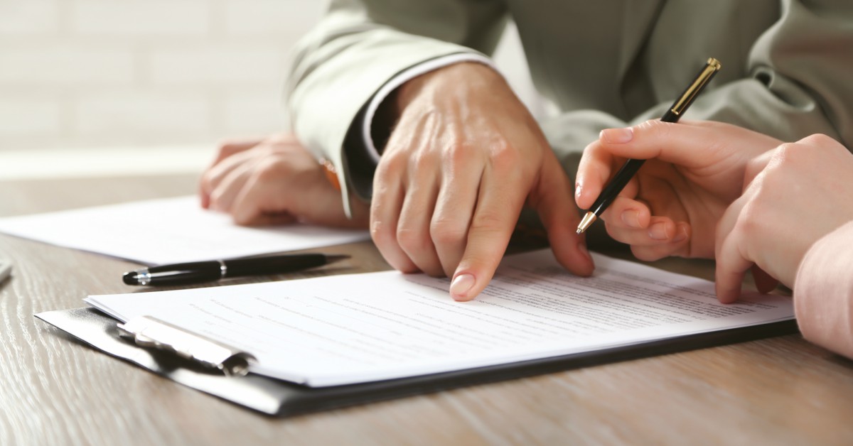 Contract ondertekenen